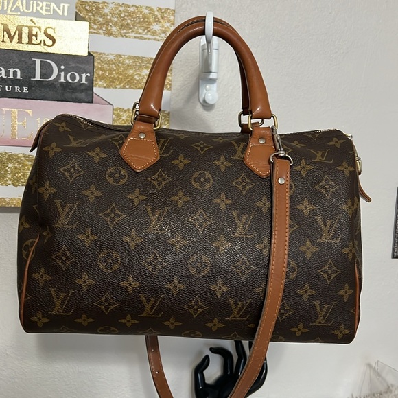 Louis Vuitton The French Co Made in USA Vintage Monogram Speedy 30 with … - Picture 4 of 17